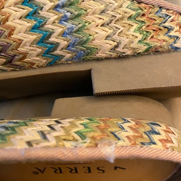 Serra Multicolor Woven Zigzag Multicolor Slip On Mules Size 7 - Picture 4 of 7